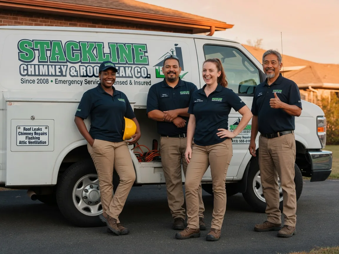 Chimney flashing repair company in Peggy, TX